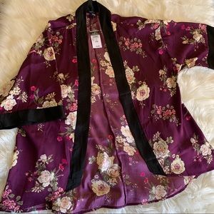 Silk Floral Kimono